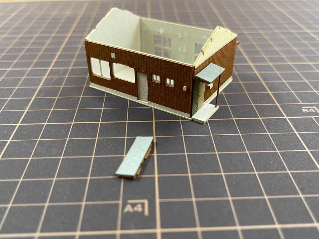 鉄道模型Nゲージストラクチャー小型平屋住宅A製作工程動画image2