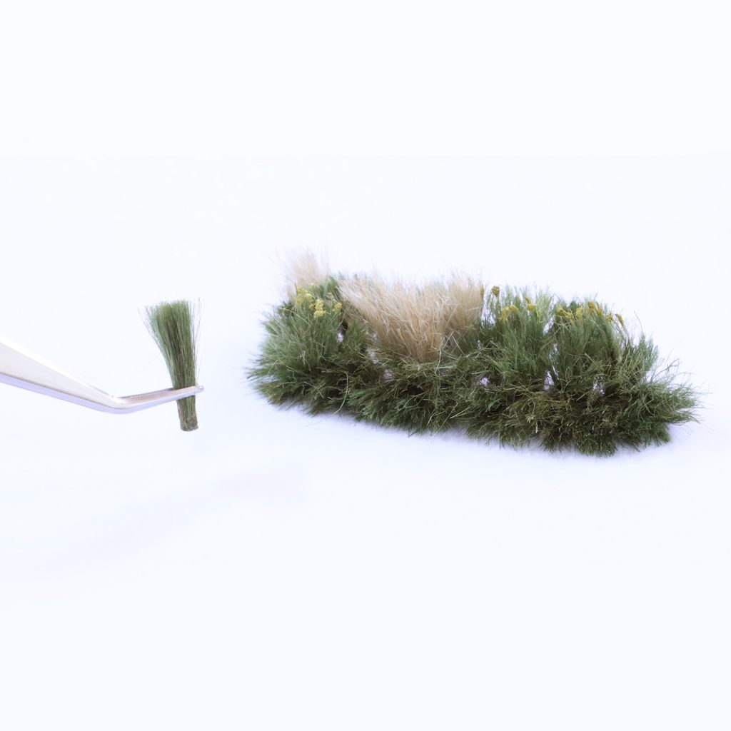 草むらジオラマ素材_ディープグリーン(深緑色)