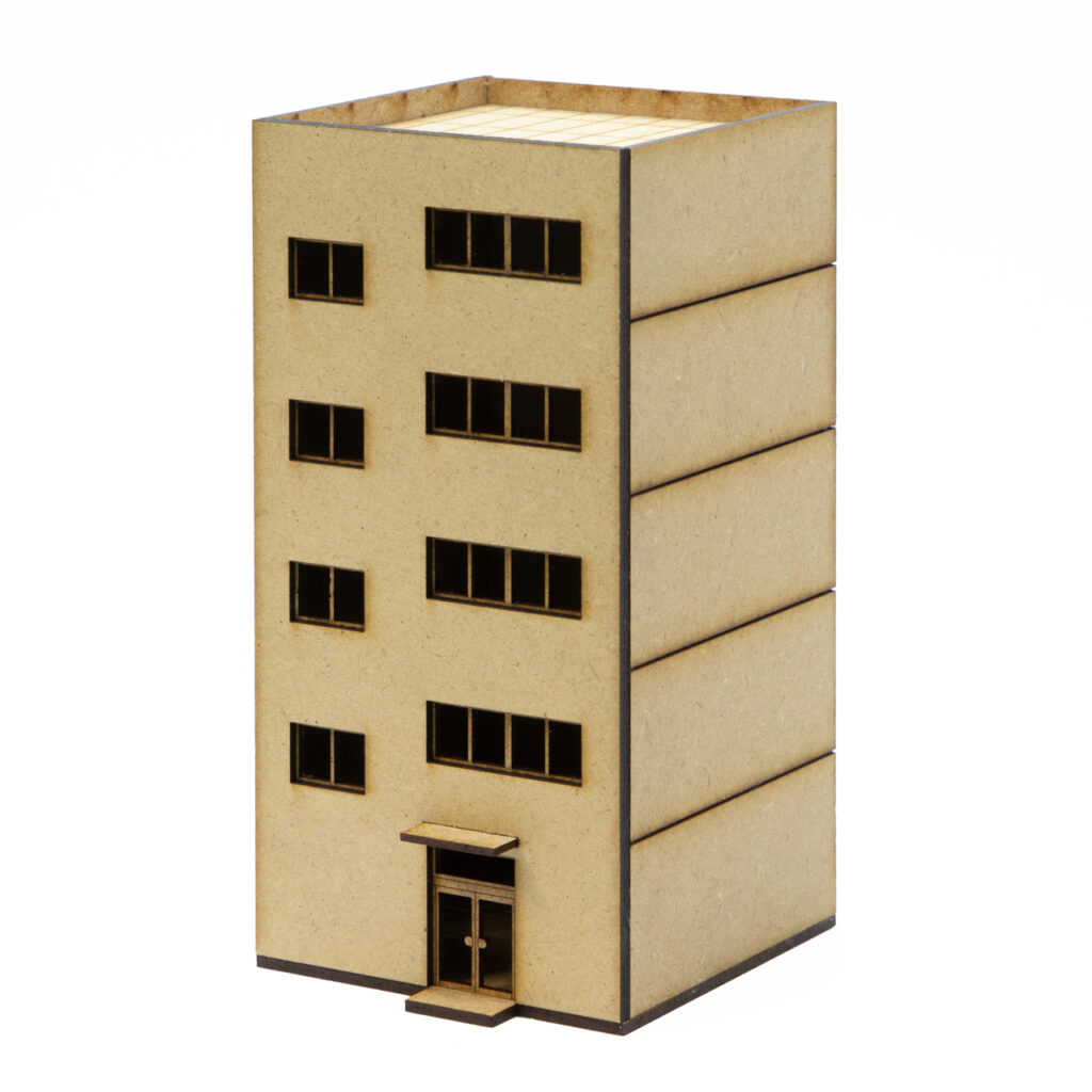 鉄道模型Ｎゲージ_かんたんMDFキット5階建てビル(未塗装)A